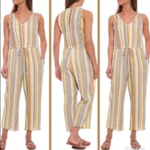 DREW Striped Wide Leg Jumpsuit Romper NWT Size M
